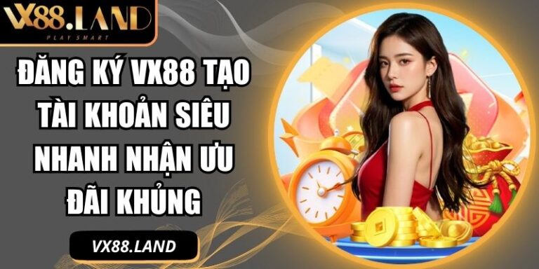 Đăng Ký VX88 Tạo Tài Khoản Siêu Nhanh Nhận Ưu Đãi Khủng 6 đăng ký VX88