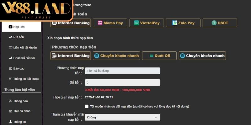 Nạp Tiền VX88 Bước Đi Đầu Tiên Chinh Phục Giải Trí Đỉnh Cao 3 Những lưu ý quan trọng nạp tiền VX88 thành công