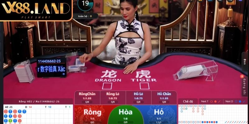 Rồng Hổ VX88 Online – Trải Nghiệm Casino Đỉnh Cao Sòng Bài 2 Các cửa cược chính trong Rồng hổ VX88